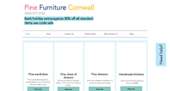 Desktop Screenshot of pinefurniturecornwall.co.uk